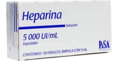 Heparina: Auxiliar para evitar coágulos