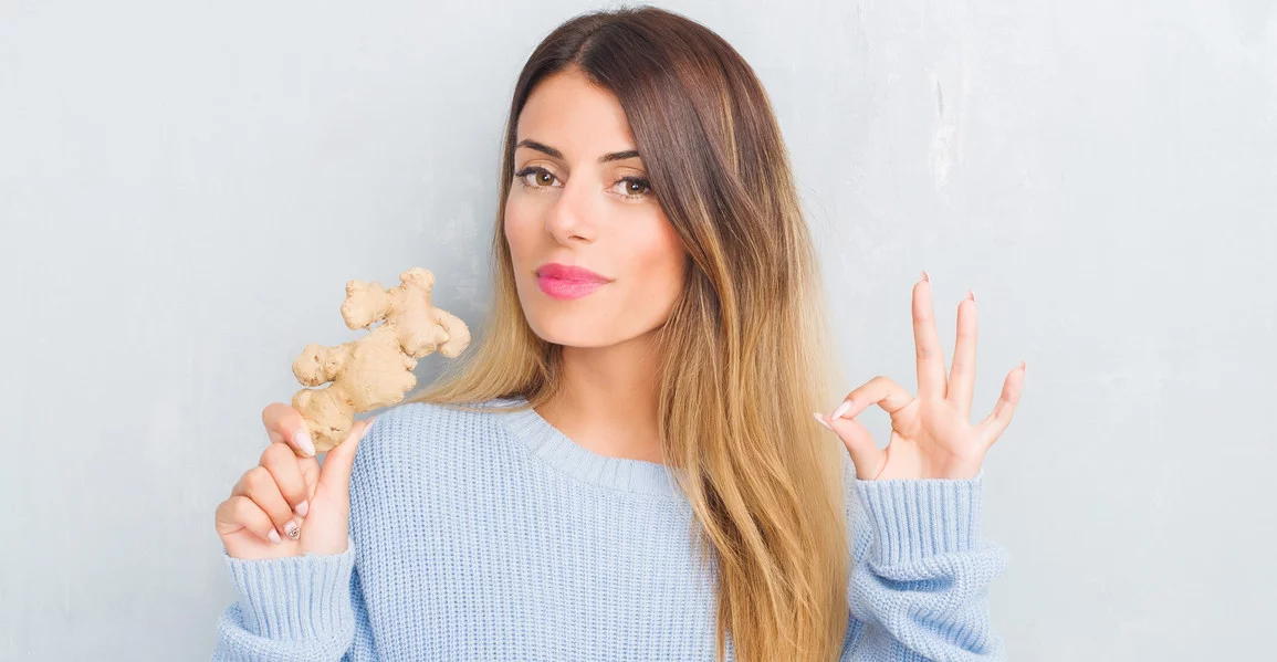 Jengibre en el cabello