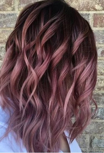 Balayage rojo para audaces