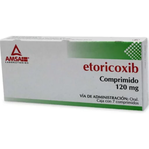 Etoricoxib 120 Mg Con 7 Comprimidos